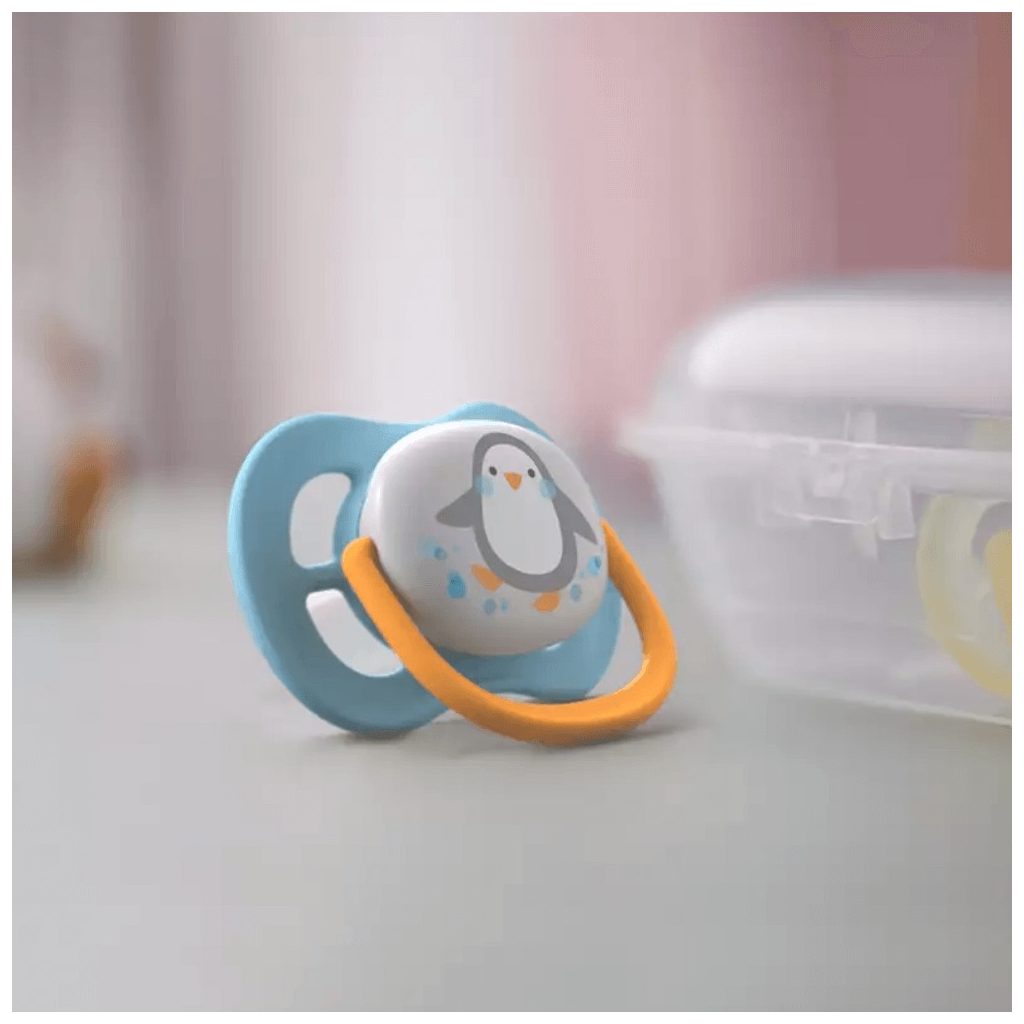 Philips Avent SCF080/05 Ultra air játszócumi 2 db (elefánt, pingvin) 0-6 hó