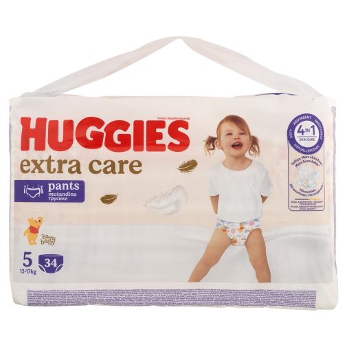 Huggies Extra Care Pants bugyipelenka 5, 12-17 kg, 34 db