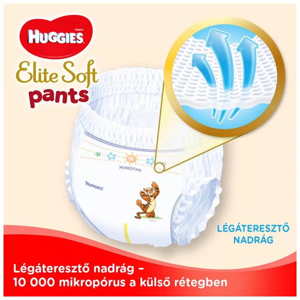 Huggies Elite Soft bugyipelenka 6, 15-25 kg, 32 db