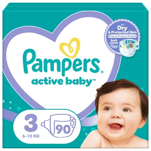 Pampers Active Baby pelenka, Midi 3, 6-10 kg, 90 db