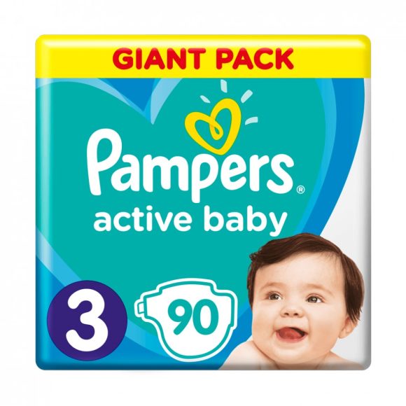 Pampers Active Baby pelenka, Midi 3, 6-10 kg, 90 db