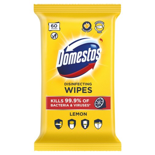 Domestos higiénikus törlőkendő citrom illattal (60 db)