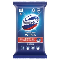 Domestos higiénikus törlőkendő óceán illattal (60 db)
