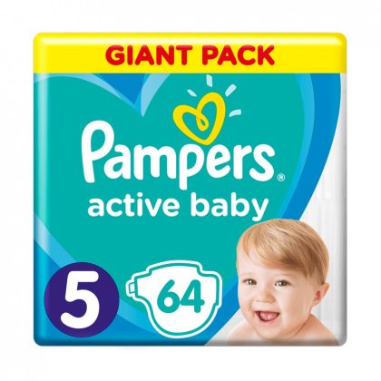 Pampers Active Baby pelenka, Junior 5, 11-16 kg, 64 db