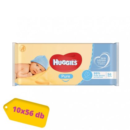 Huggies Pure nedves törlőkendő 10x56 db