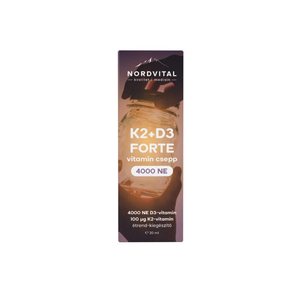 Nordvital D3+K2 Forte csepp (30 ml)