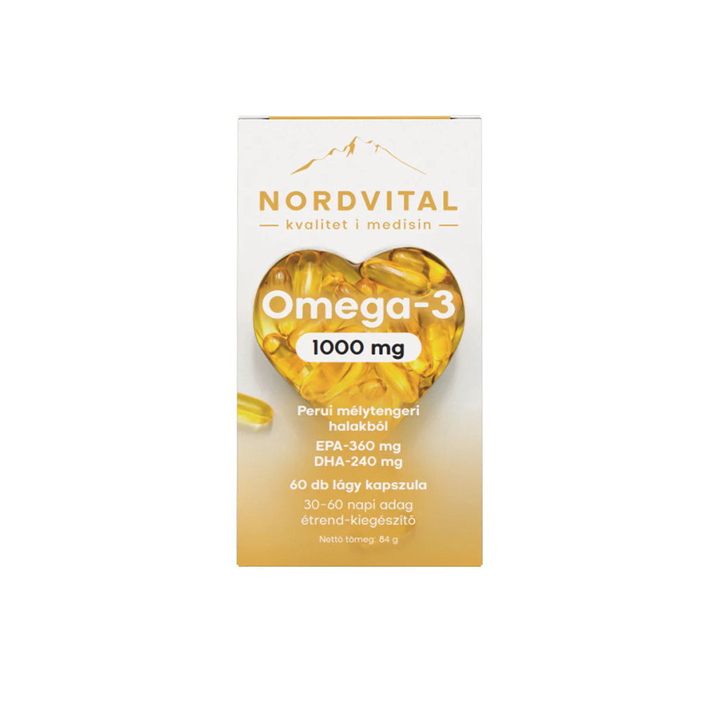 Nordvital Omega-3 Hajolaj (60 db)