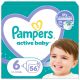 Pampers Active Baby pelenka, Junior 6, 13-18 kg, 56 db