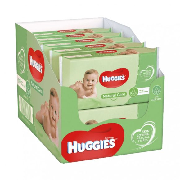 Huggies Natural Care nedves törlőkendő 10x56 db