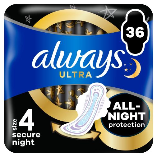 Always Ultra Secure Night betét 4-es méret (36 db)