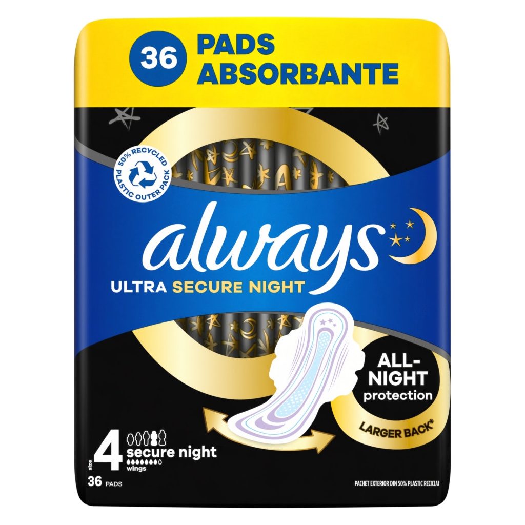 Always Ultra Secure Night betét 4-es méret (36 db)
