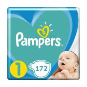   Pampers Active Baby pelenka, Újszülött 1, 2-5 kg, HAVI PELENKACSOMAG 172 db