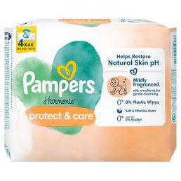   Pampers Harmonie Protect & Care nedves törlőkendő (4x44 db)