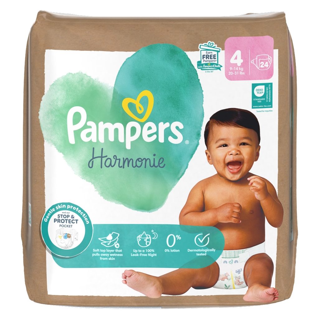 Pampers Harmonie pelenka 4, 9-14 kg, 24 db