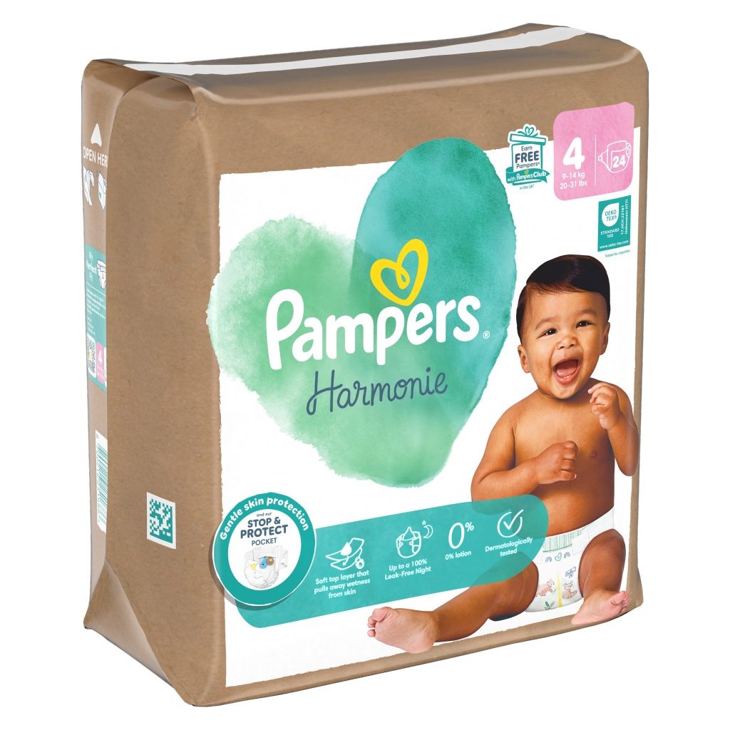 Pampers Harmonie pelenka 4, 9-14 kg, 24 db