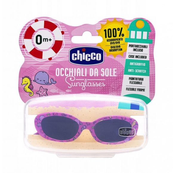 Chicco Baby napszemüveg, UVA/UVB szűrővel 0 hó+ (lányos)