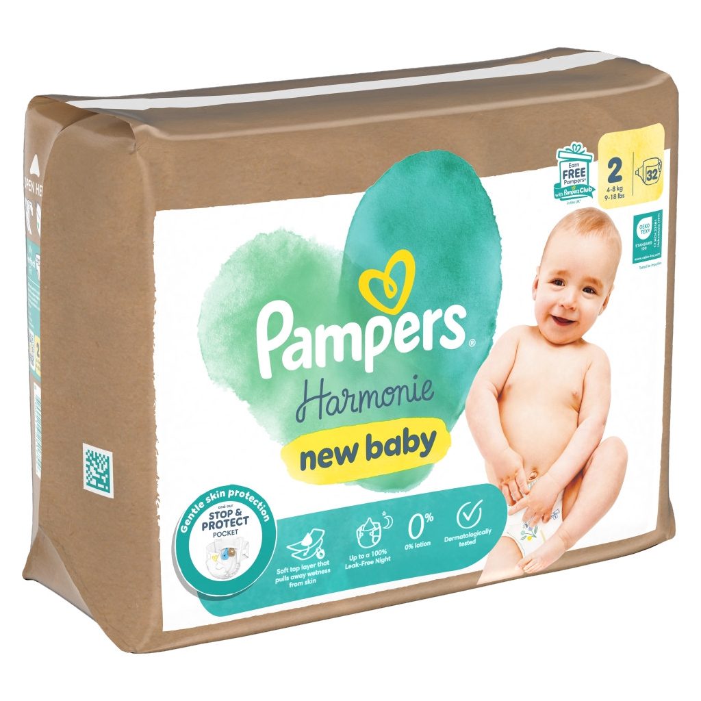 Pampers Harmonie pelenka 2, 4-8 kg, 32 db