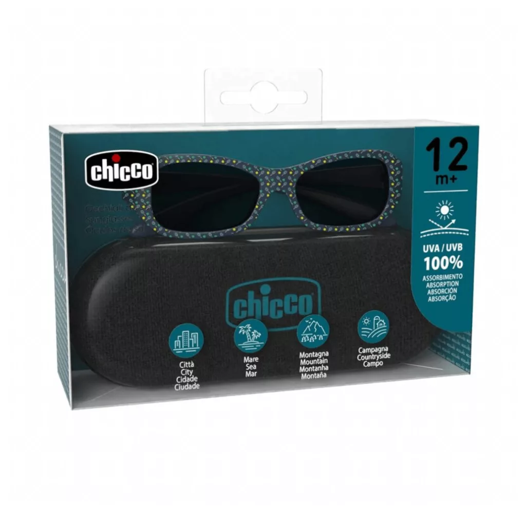 Chicco Baby napszemüveg, UVA/UVB szűrővel 12 hó+, 1-3 éves korig (fiús)