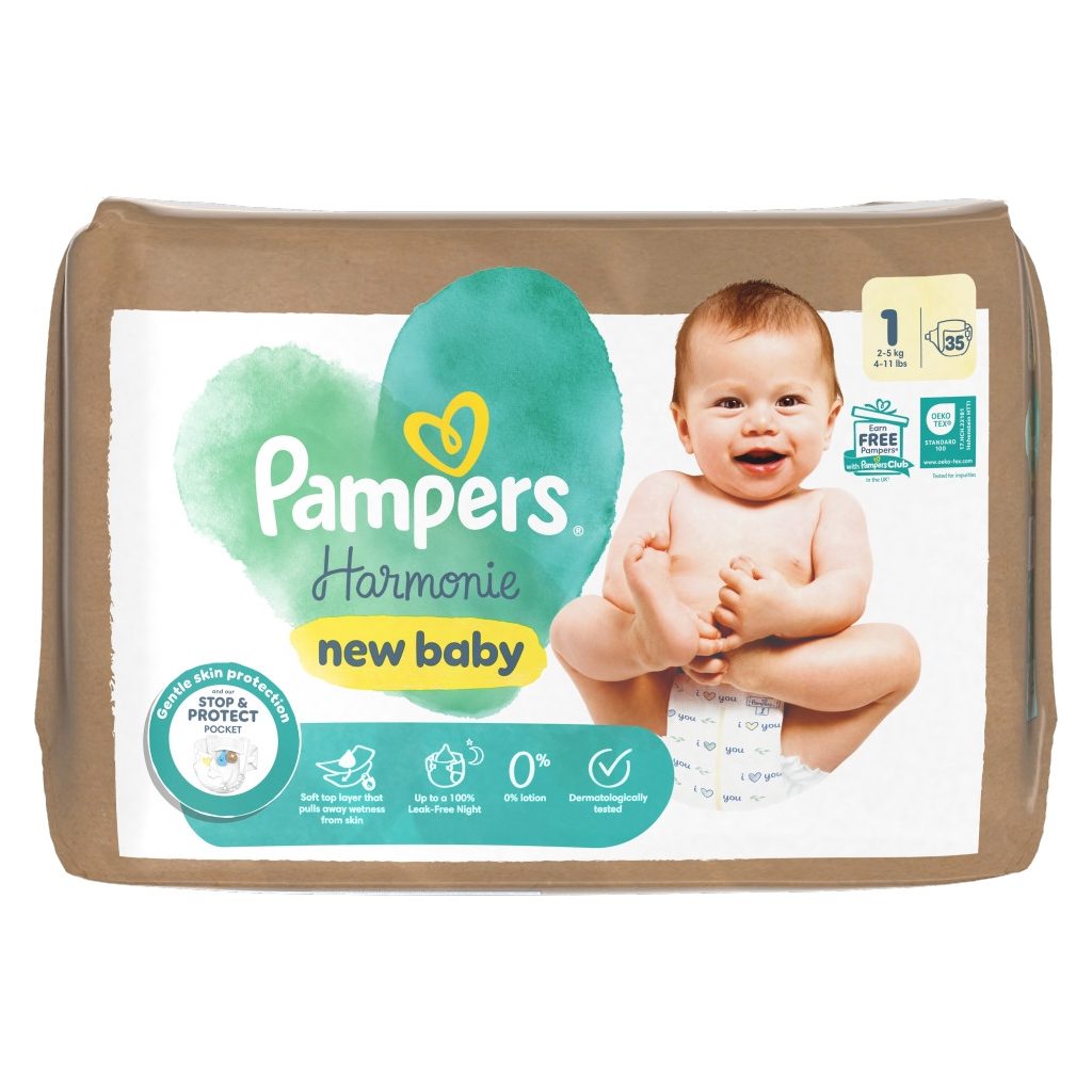 Pampers Harmonie pelenka 1, 2-5 kg, 35 db