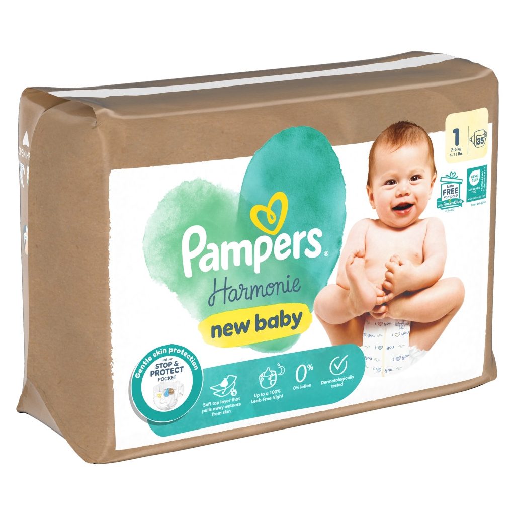 Pampers Harmonie pelenka 1, 2-5 kg, 35 db