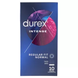 Durex Intense bordázott és pontozott óvszer (10 db)