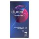 Durex Intense bordázott és pontozott óvszer (10 db)