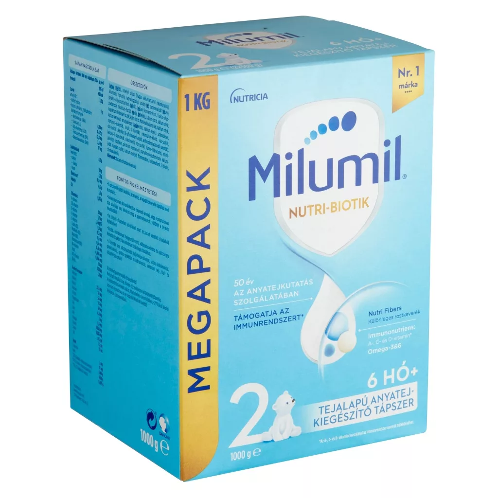 Milumil 2 Tejalapú anyatej-kiegészítő tápszer 6-12 hó (1000 g)