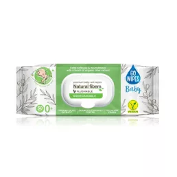  GoWipes organikus nedves törlőkendő olíva kivonattal, öblíthető, flip top (50 db)