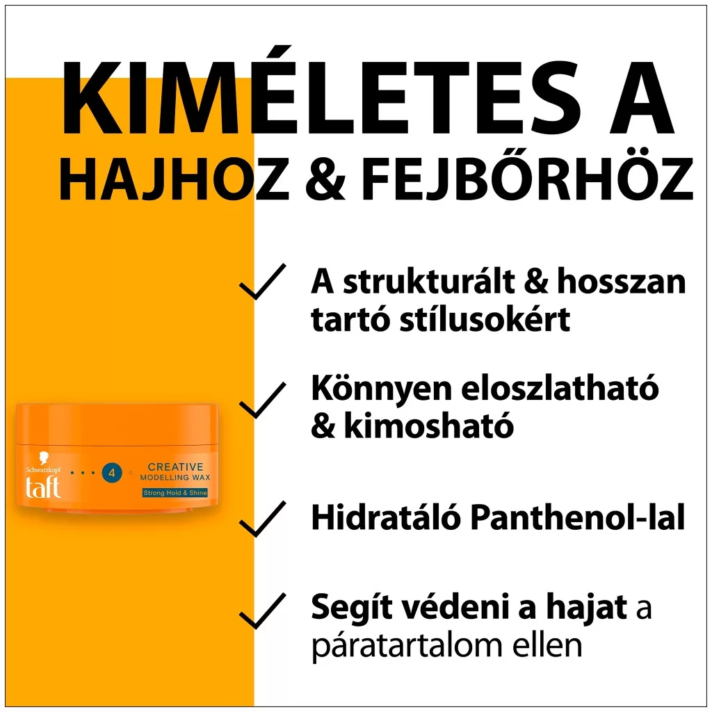 Taft Looks Creative hajformázó wax (75 ml)