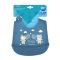 Canpol babies szilikonos előke zsebbel Bonjour Paris, 4 hó+ (kék)