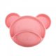 Canpol babies szilikonos macis tányér tapadókoronggal, 6 hó+ (rózsaszín)