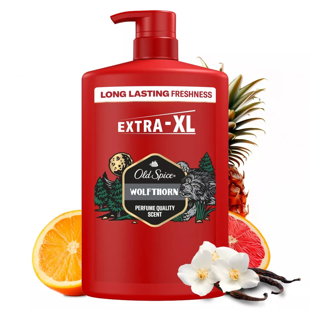 Old Spice Wolfthorn 3 az 1-ben Tusfürdő és Sampon (1000 ml)