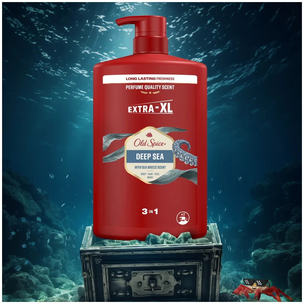 Old Spice Deep Sea 3 az 1-ben Tusfürdő és Sampon (1000 ml)