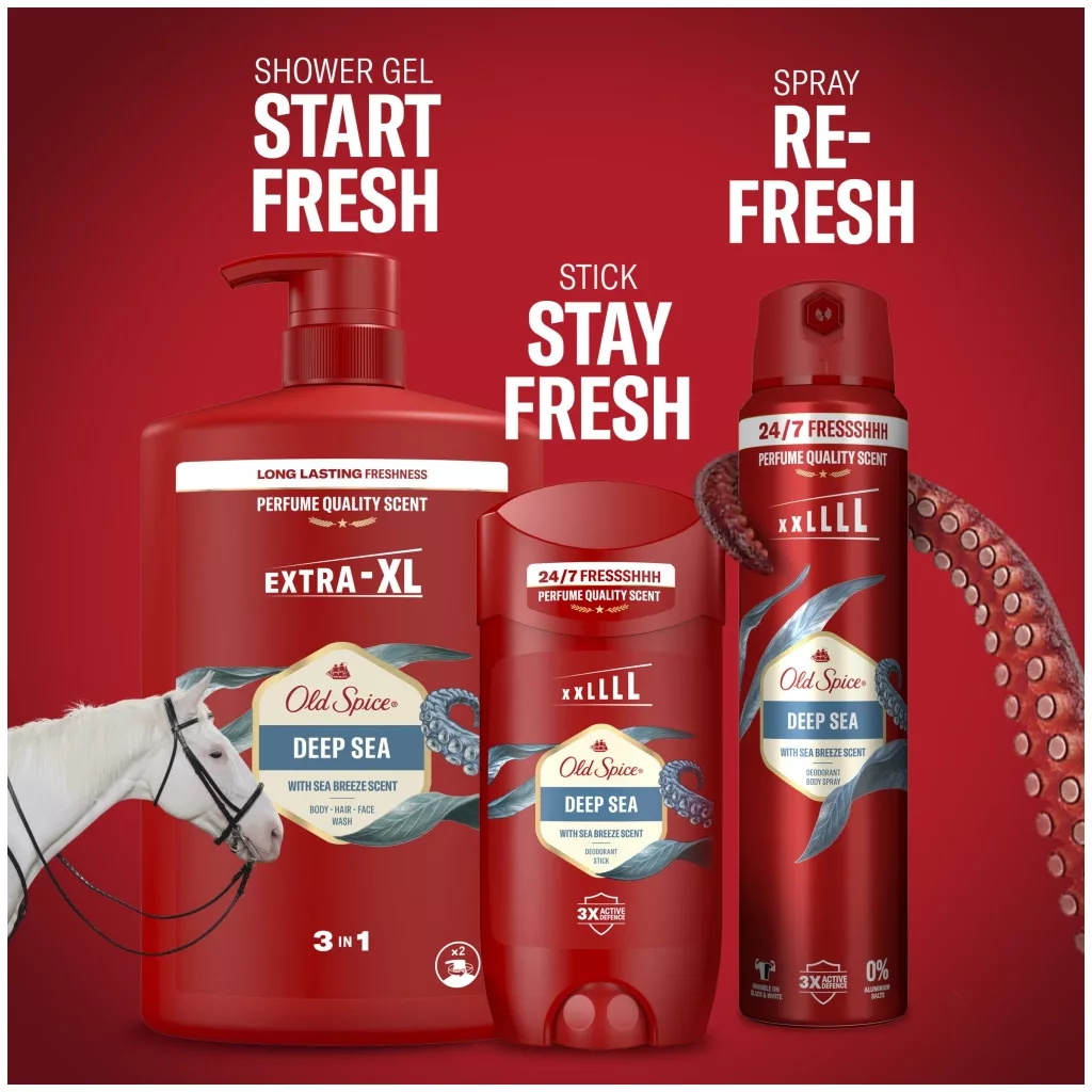 Old Spice Deep Sea 3 az 1-ben Tusfürdő és Sampon (1000 ml)