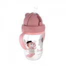 Canpol babies Cseppmentes szívószálas itatópohár nehezékkel, 270 ml, 6 hó+ (pink)