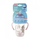 Canpol babies Cseppmentes szívószálas itatópohár nehezékkel, 270 ml, 6 hó+ (pink)