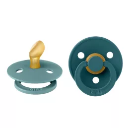   Bibs Colour cumi 2-es szett - anatómiai cumifej (Óceán/Erdei tó), 0-6 hó