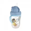 Canpol babies Cseppmentes szívószálas itatópohár nehezékkel, 270 ml, 6 hó+ (kék)