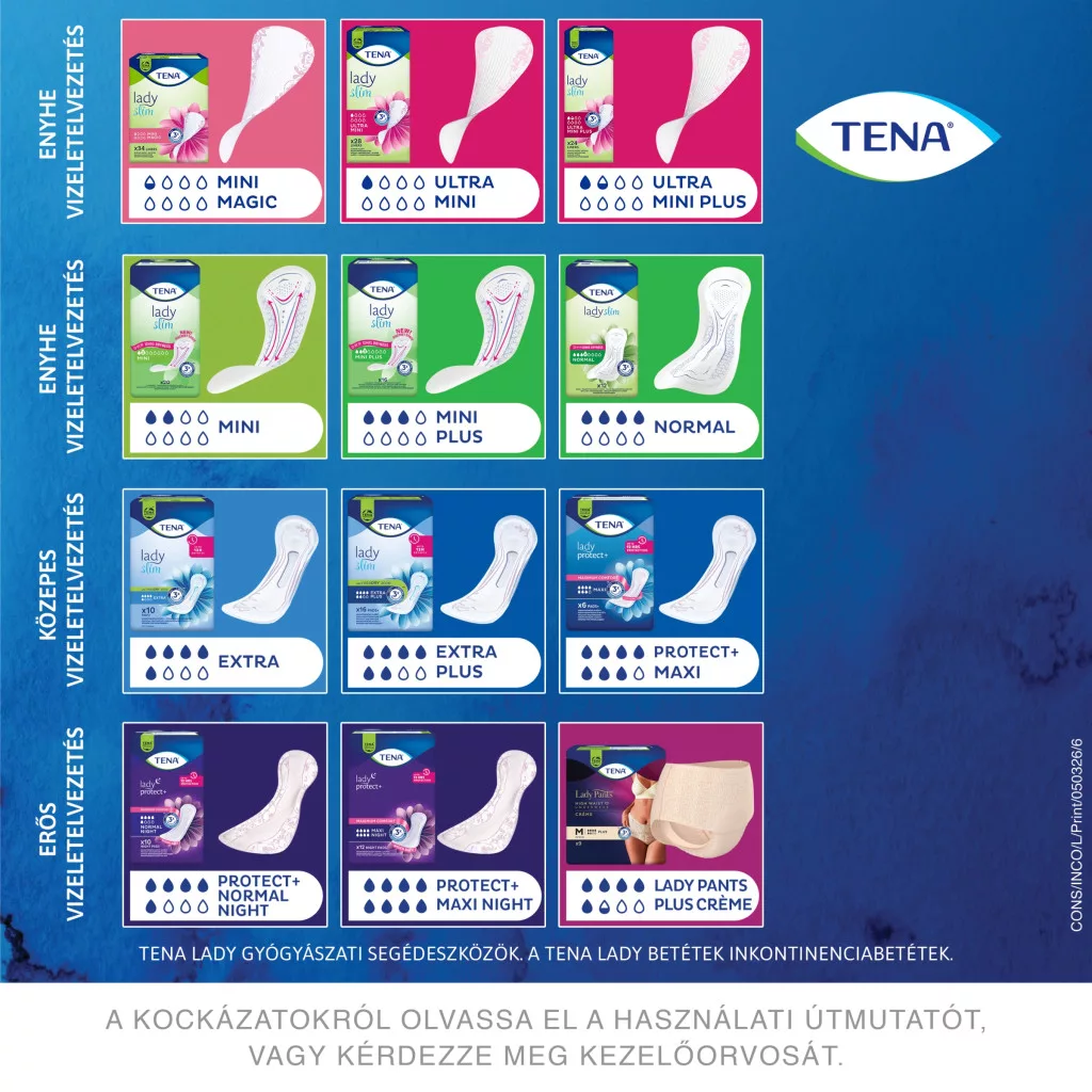 Tena Lady Slim mini plus inkontinencia betét (16 db)