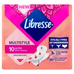   Libresse Ultra Multistyle szárnyas egészségügyi betét, minden fehérneműhöz (10 db)