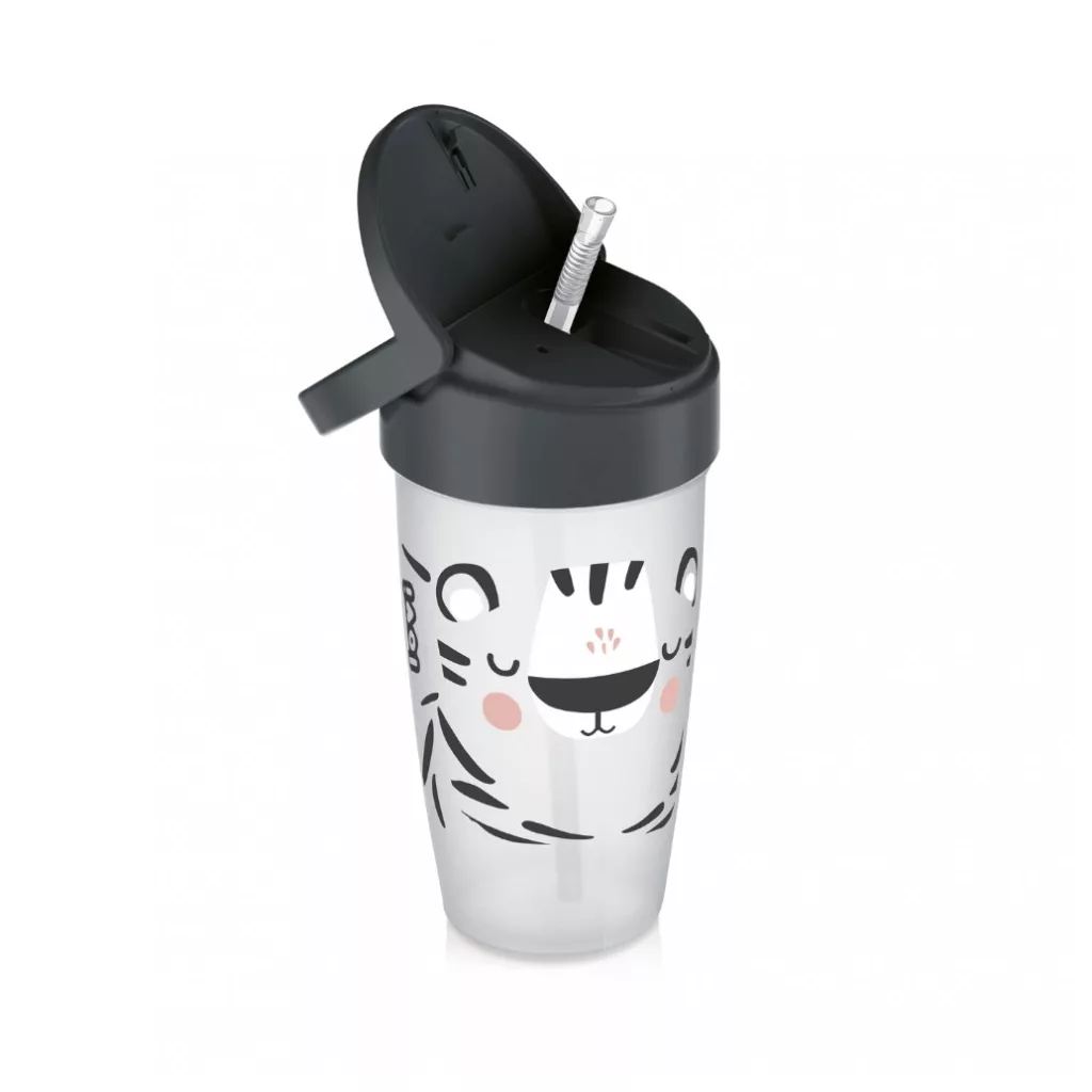 LOVI Szívószálas itatópohár Active, 350 ml (14 hó+)
