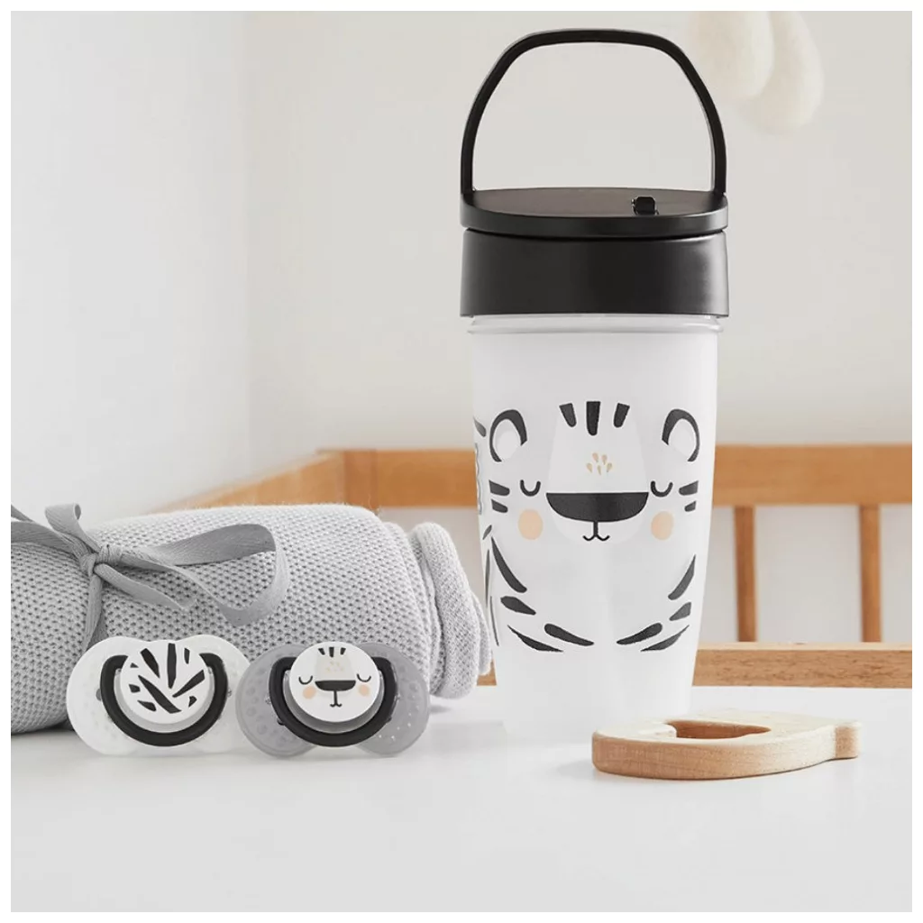 LOVI Szívószálas itatópohár Active, 350 ml (14 hó+)