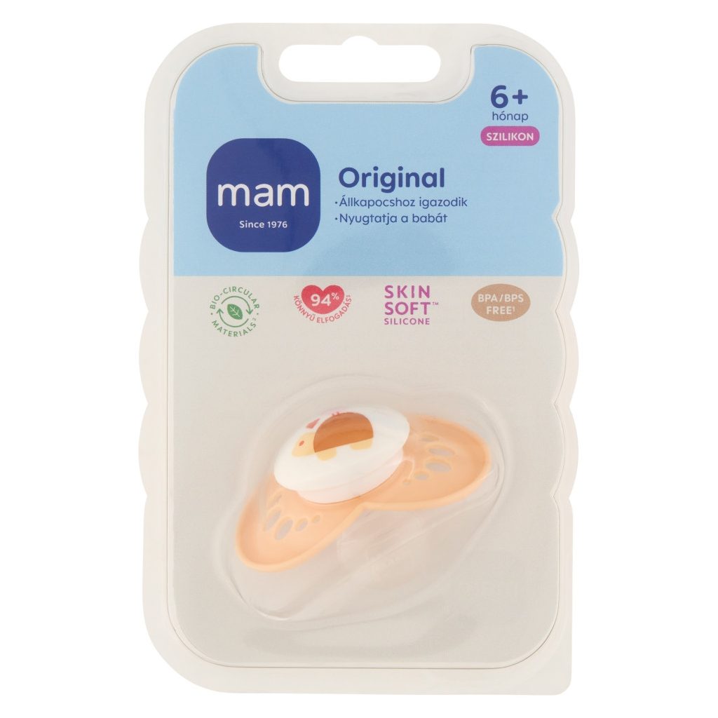 MAM Original szilikon játszócumi 6 hó+ (fiús)