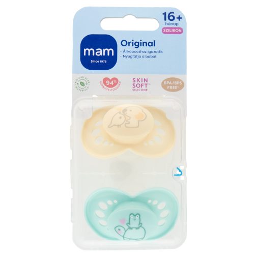 MAM Original szilikon játszócumi 16 hó+, 2 db (fiús)