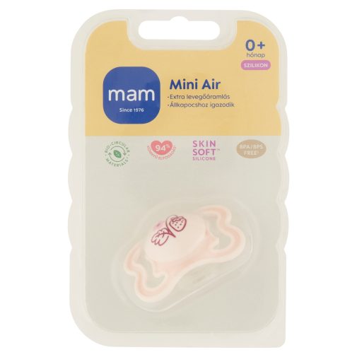 MAM Mini Air szilikon játszócumi 0+ hónap (fiús)
