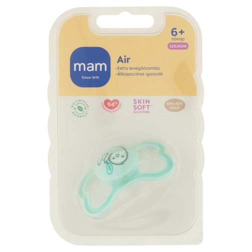 MAM Air szilikon játszócumi 6 hó+ (fiús)