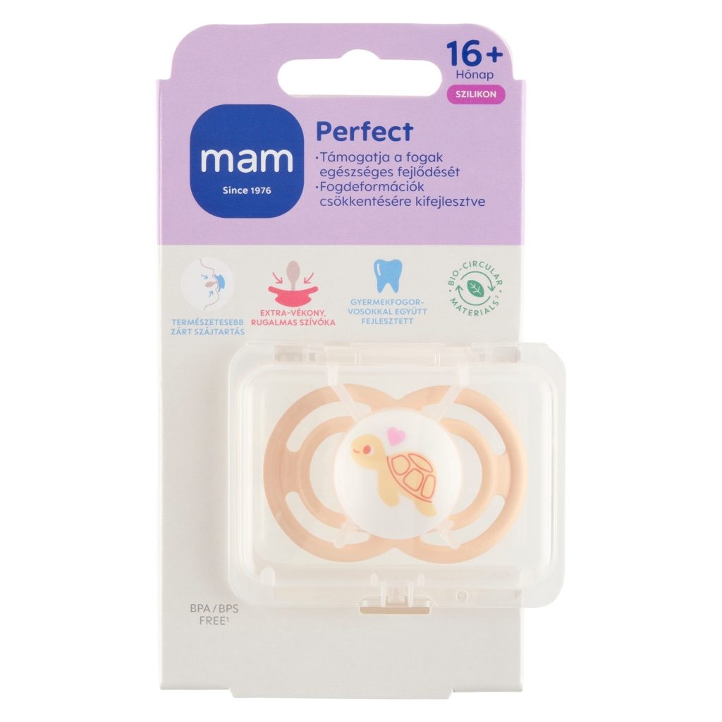 MAM Perfect szilikon játszócumi 16 hó+ (fiús)