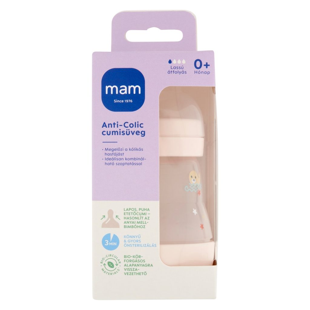 MAM Anti Colic cumisüveg 160 ml (fiús)
