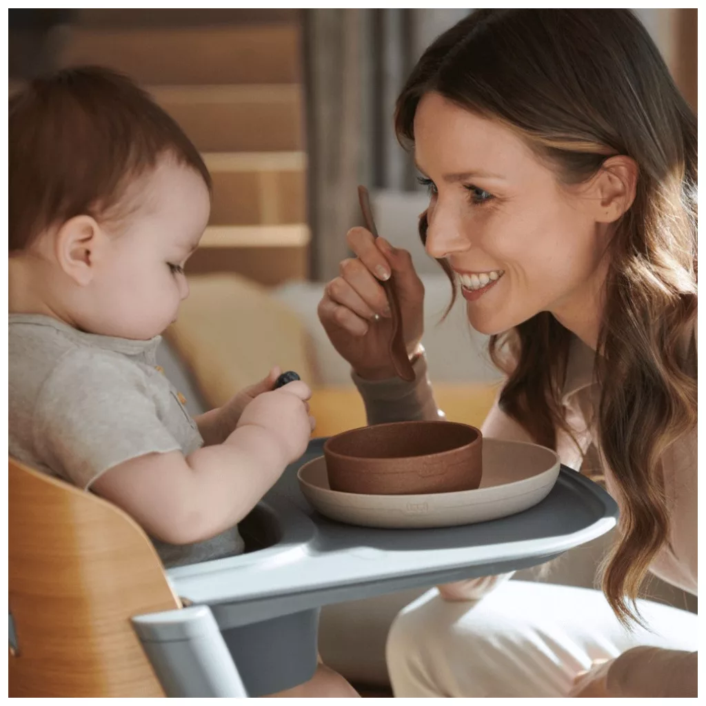 LOVI baba étkészlet: mélytányér, lapostányér, 6 hó+ (Granola)