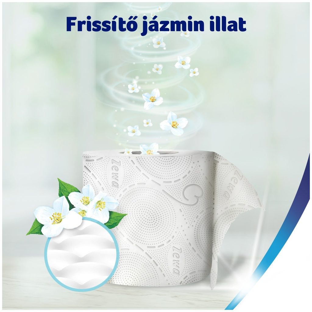 Zewa Deluxe Jasmine Blossom toalettpapír 3 rétegű (16 tekercs)